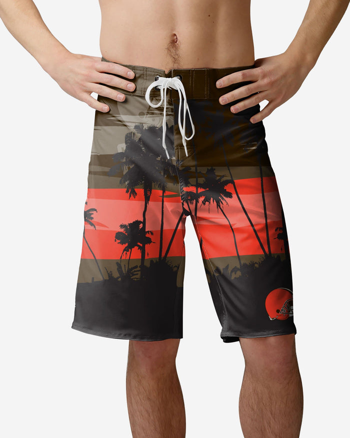 Cleveland Browns Sunset Boardshorts FOCO S - FOCO.com