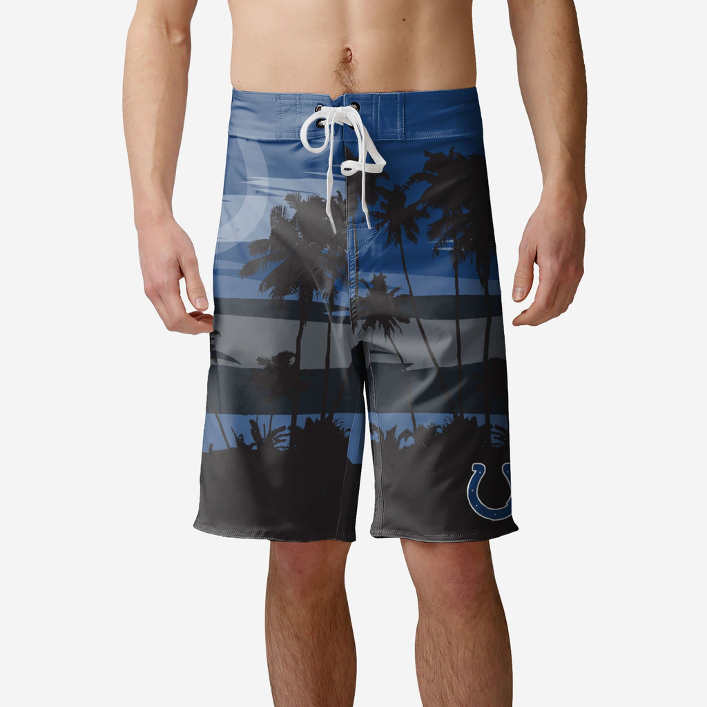 Indianapolis Colts Sunset Boardshorts FOCO S - FOCO.com