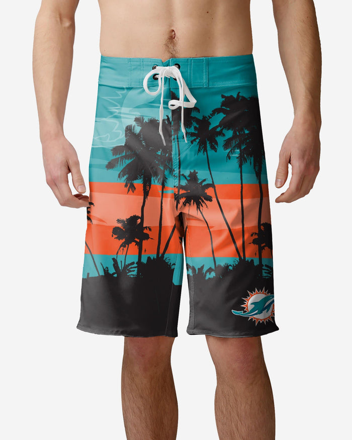 Miami Dolphins Sunset Boardshorts FOCO S - FOCO.com