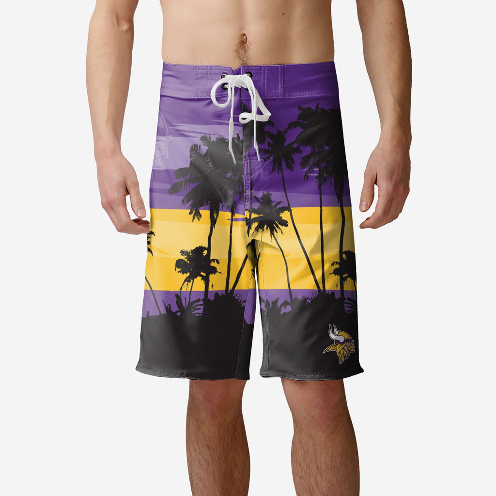 Minnesota Vikings Sunset Boardshorts FOCO S - FOCO.com