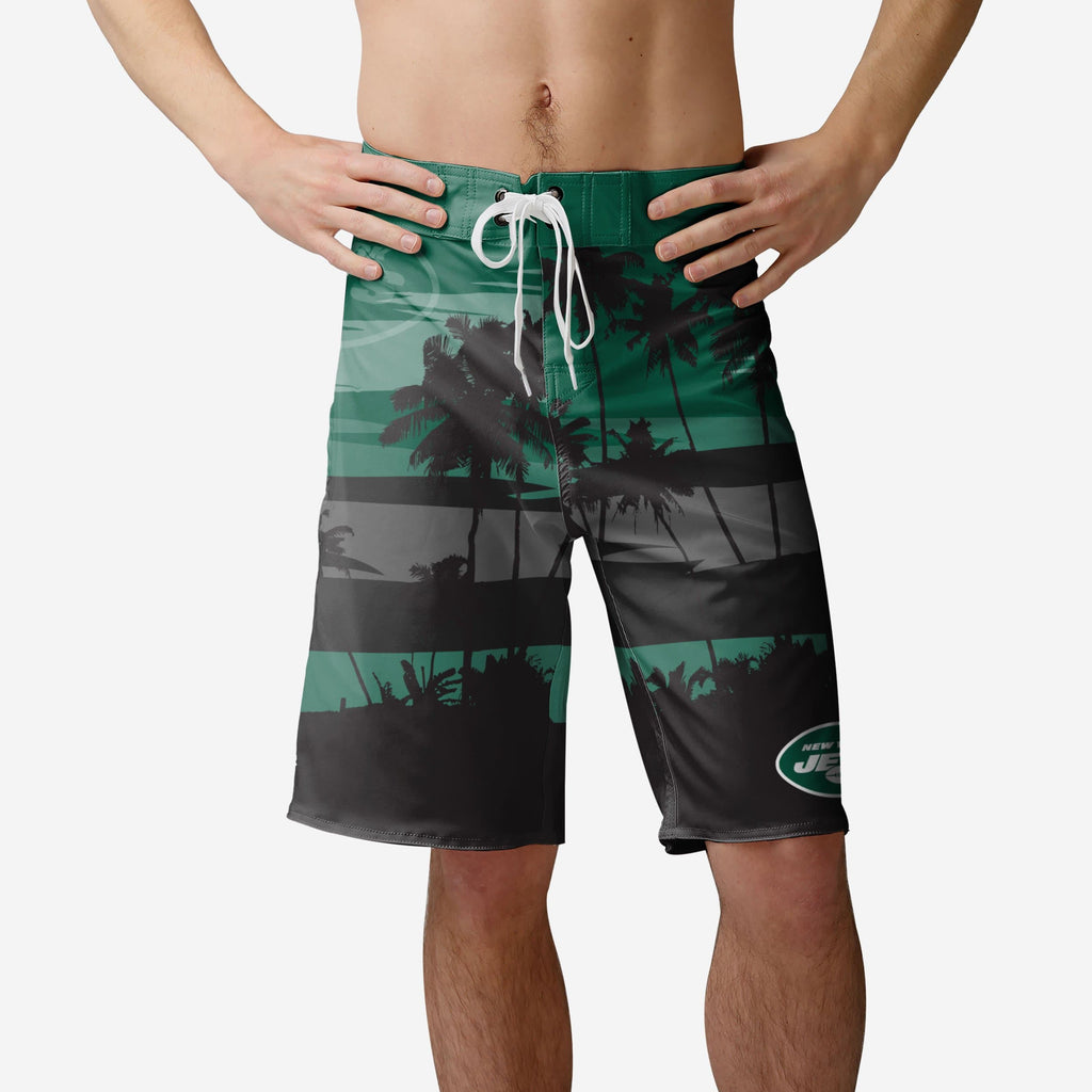 New York Jets Sunset Boardshorts FOCO S - FOCO.com