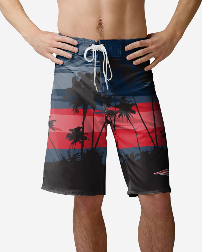 New England Patriots Sunset Boardshorts FOCO S - FOCO.com