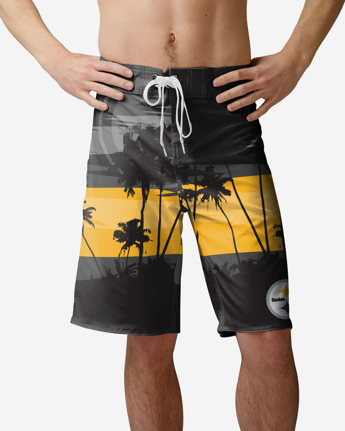 Pittsburgh Steelers Sunset Boardshorts FOCO S - FOCO.com