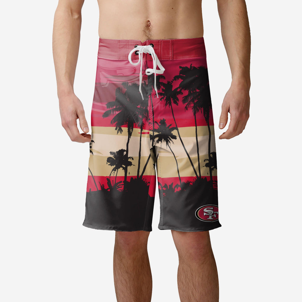 San Francisco 49ers Sunset Boardshorts FOCO S - FOCO.com