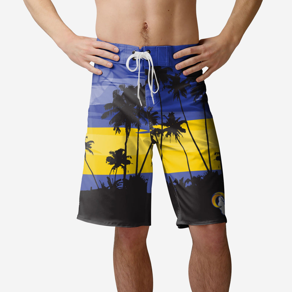 Los Angeles Rams Sunset Boardshorts FOCO S - FOCO.com