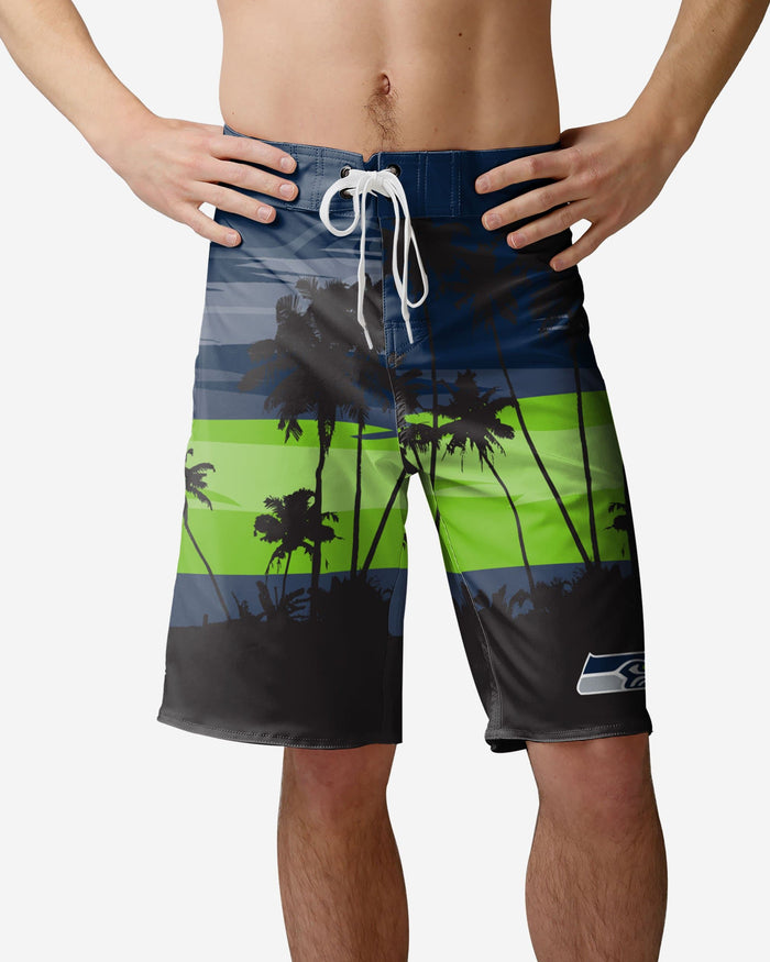 Seattle Seahawks Sunset Boardshorts FOCO S - FOCO.com