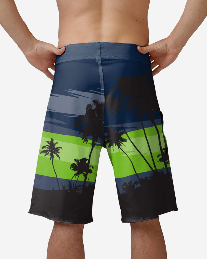 Seattle Seahawks Sunset Boardshorts FOCO - FOCO.com