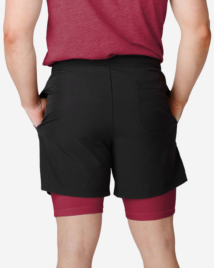 Arizona Cardinals Black Team Color Lining Shorts FOCO - FOCO.com