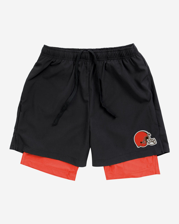 Cleveland Browns Black Team Color Lining Shorts FOCO - FOCO.com