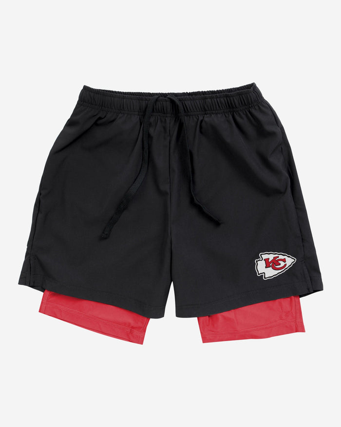 Kansas City Chiefs Black Team Color Lining Shorts FOCO - FOCO.com