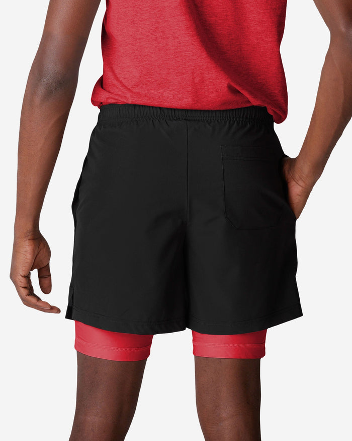 Kansas City Chiefs Black Team Color Lining Shorts FOCO - FOCO.com