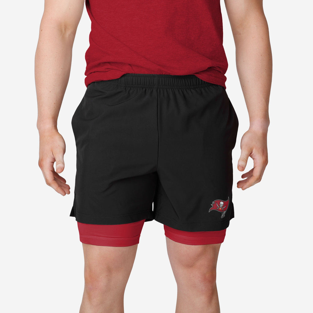 Tampa Bay Buccaneers Black Team Color Lining Shorts FOCO S - FOCO.com