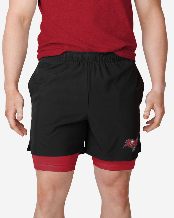 Tampa Bay Buccaneers Black Team Color Lining Shorts FOCO S - FOCO.com