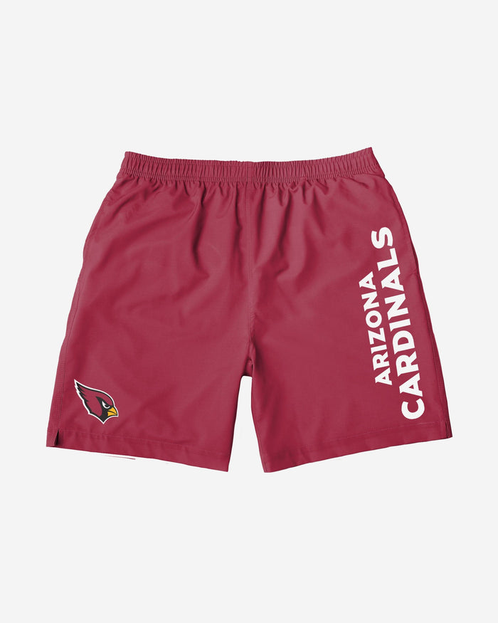 Arizona Cardinals Solid Wordmark Traditional Swimming Trunks FOCO - FOCO.com