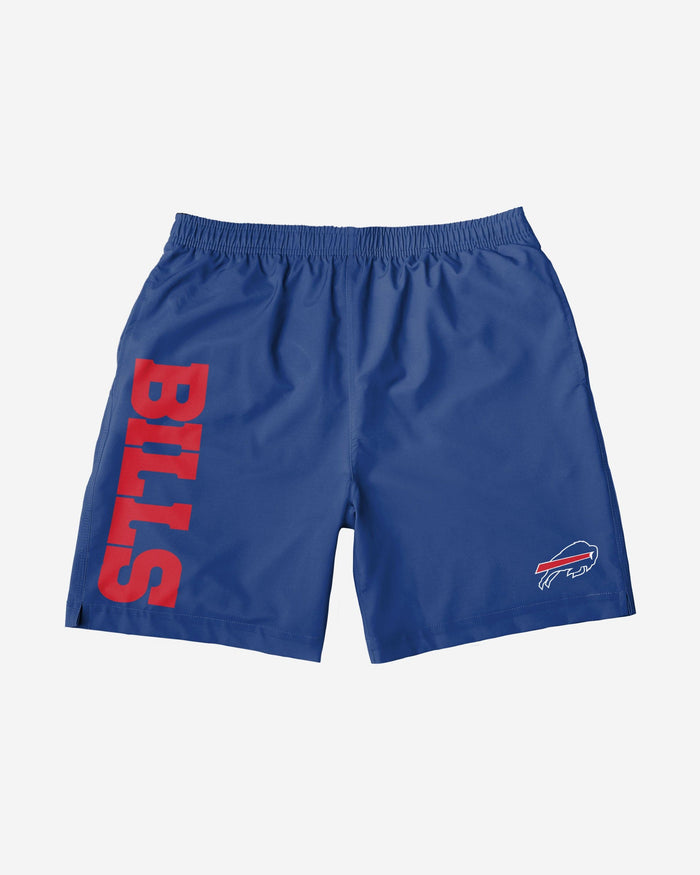 Buffalo Bills Solid Wordmark Traditional Swimming Trunks FOCO - FOCO.com