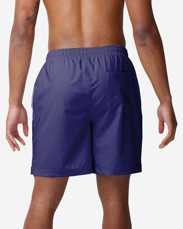 Baltimore Ravens Solid Wordmark Traditional Swimming Trunks FOCO - FOCO.com