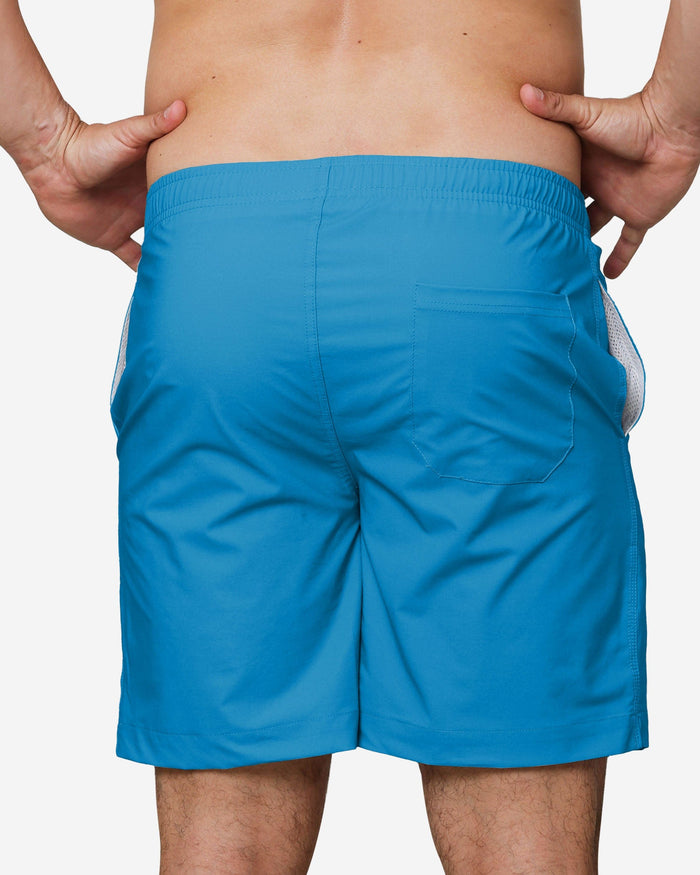 Carolina Panthers Solid Wordmark Traditional Swimming Trunks FOCO - FOCO.com