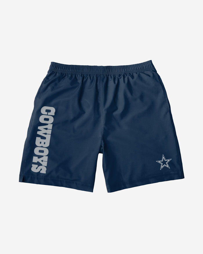 Dallas Cowboys Solid Wordmark Traditional Swimming Trunks FOCO - FOCO.com