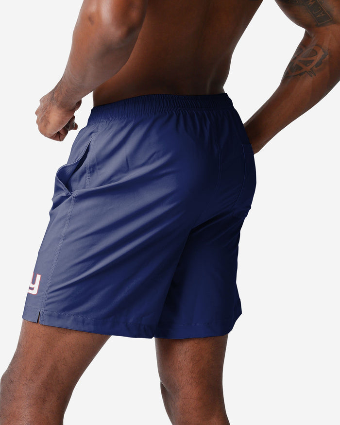 New York Giants Solid Wordmark Traditional Swimming Trunks FOCO - FOCO.com