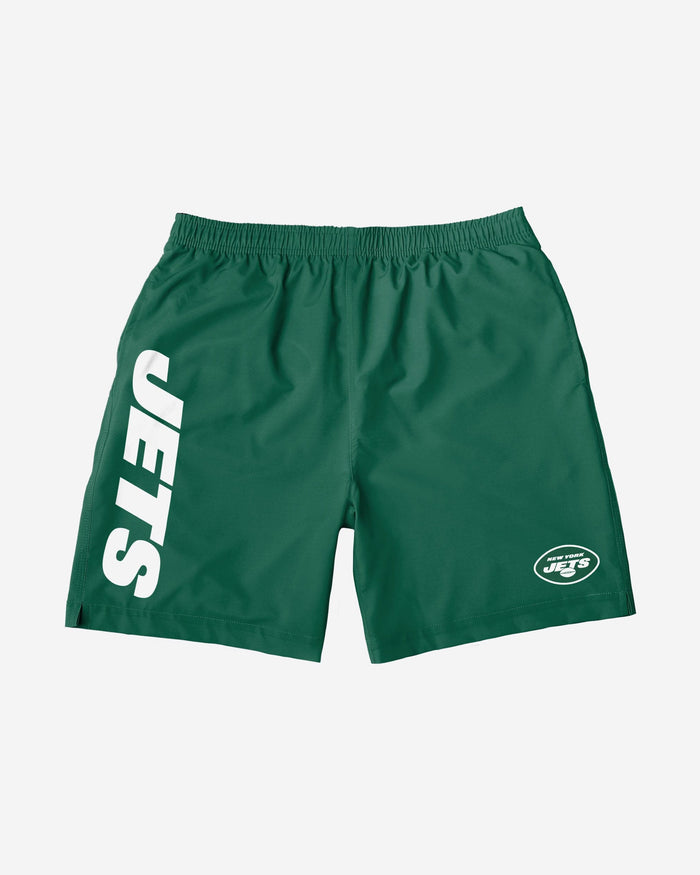 New York Jets Solid Wordmark Traditional Swimming Trunks FOCO - FOCO.com