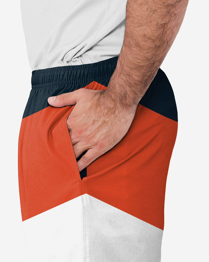 Chicago Bears Colorblock Double Down Liner Training Shorts FOCO - FOCO.com