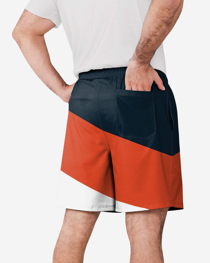 Chicago Bears Colorblock Double Down Liner Training Shorts FOCO - FOCO.com