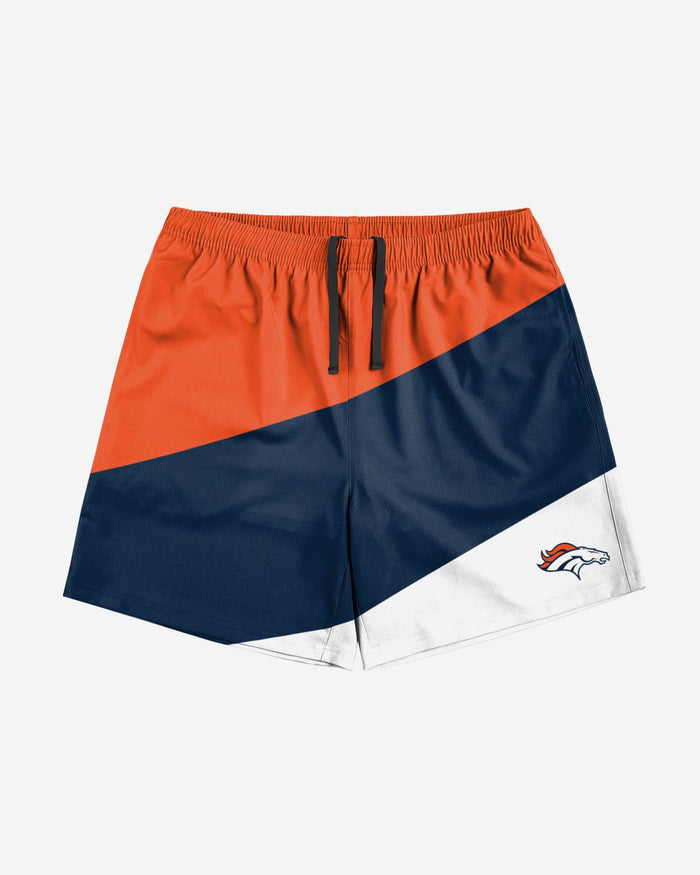 Denver Broncos Colorblock Double Down Liner Training Shorts FOCO - FOCO.com