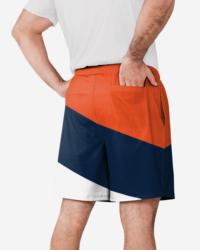 Denver Broncos Colorblock Double Down Liner Training Shorts FOCO - FOCO.com