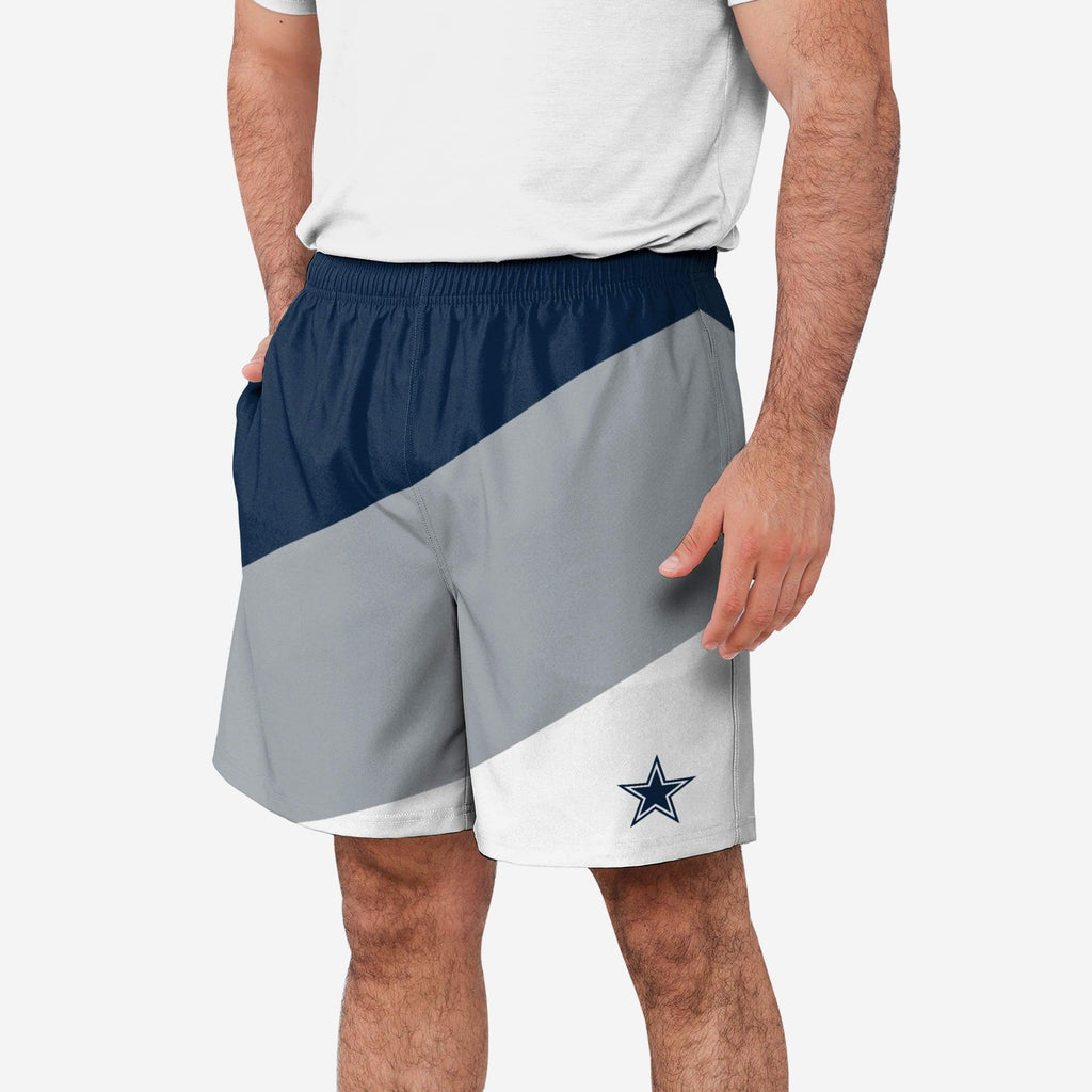 Dallas Cowboys Colorblock Double Down Liner Training Shorts FOCO S - FOCO.com