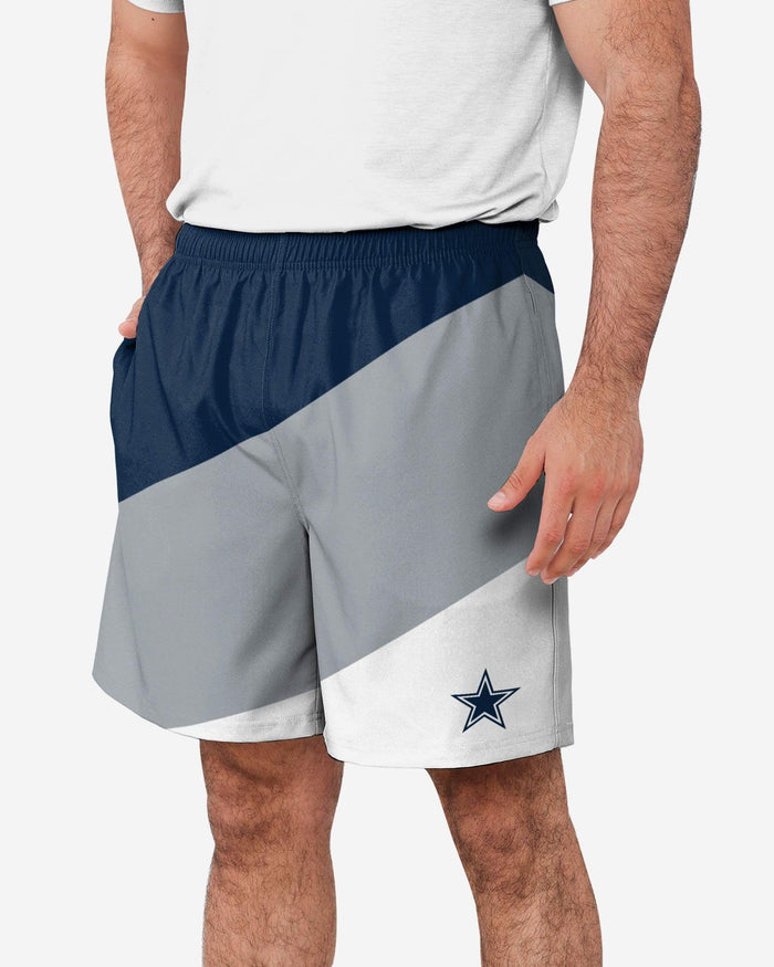 Dallas Cowboys Colorblock Double Down Liner Training Shorts FOCO S - FOCO.com