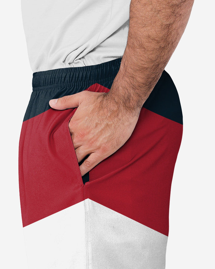 Houston Texans Colorblock Double Down Liner Training Shorts FOCO - FOCO.com