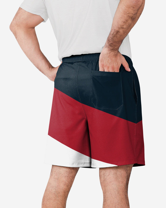 Houston Texans Colorblock Double Down Liner Training Shorts FOCO - FOCO.com