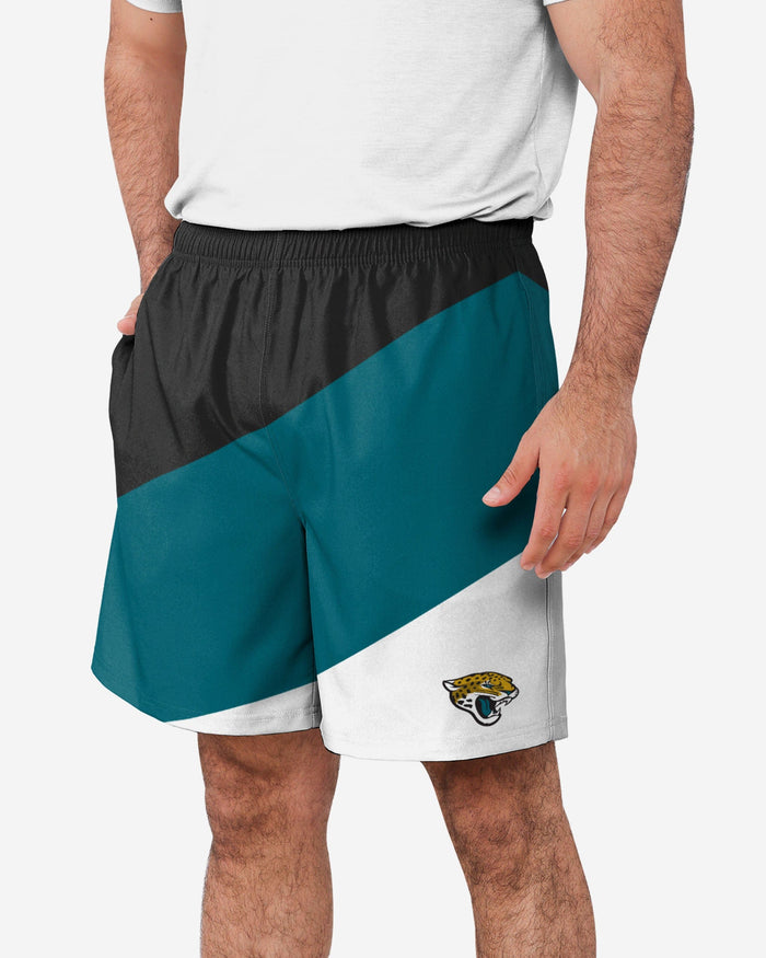 Jacksonville Jaguars Colorblock Double Down Liner Training Shorts FOCO S - FOCO.com