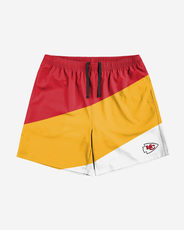 Kansas City Chiefs Colorblock Double Down Liner Training Shorts FOCO - FOCO.com