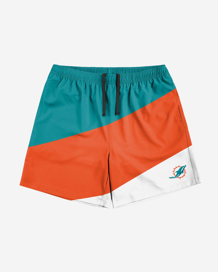 Miami Dolphins Colorblock Double Down Liner Training Shorts FOCO - FOCO.com