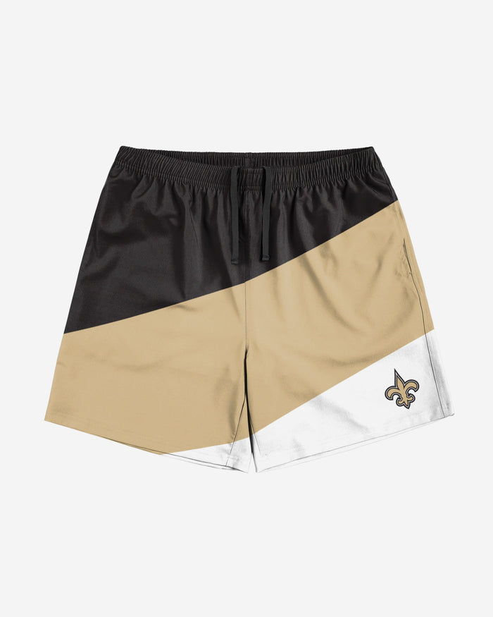 New Orleans Saints Colorblock Double Down Liner Training Shorts FOCO - FOCO.com