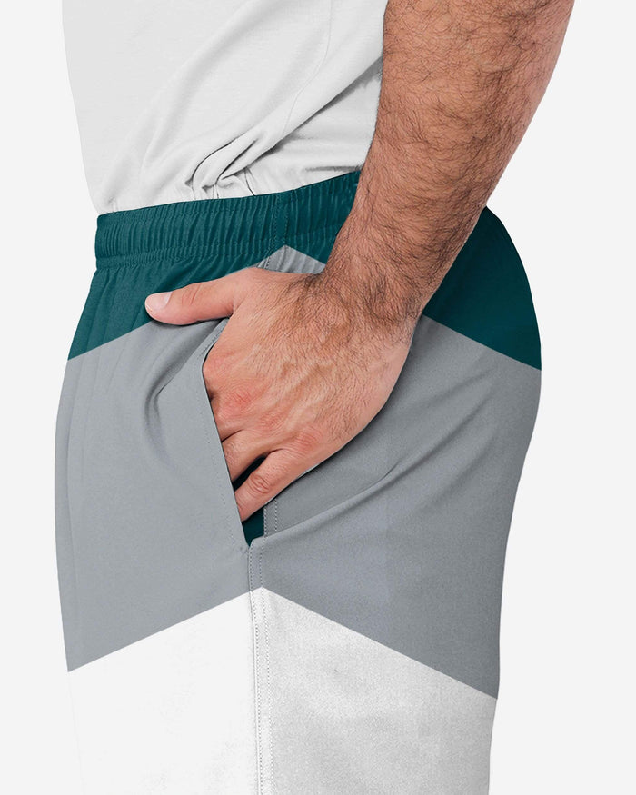 Philadelphia Eagles Colorblock Double Down Liner Training Shorts FOCO - FOCO.com