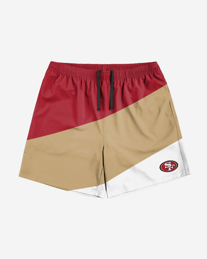 San Francisco 49ers Colorblock Double Down Liner Training Shorts FOCO - FOCO.com