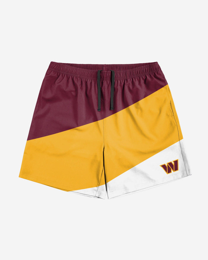 Washington Commanders Colorblock Double Down Liner Training Shorts FOCO - FOCO.com