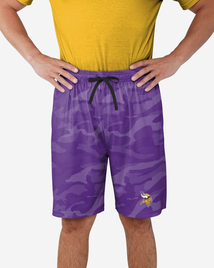 Minnesota Vikings Cool Camo Training Shorts FOCO S - FOCO.com