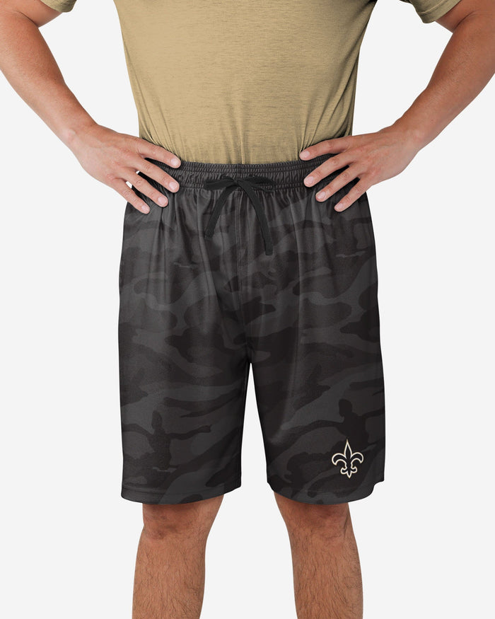 New Orleans Saints Cool Camo Training Shorts FOCO S - FOCO.com