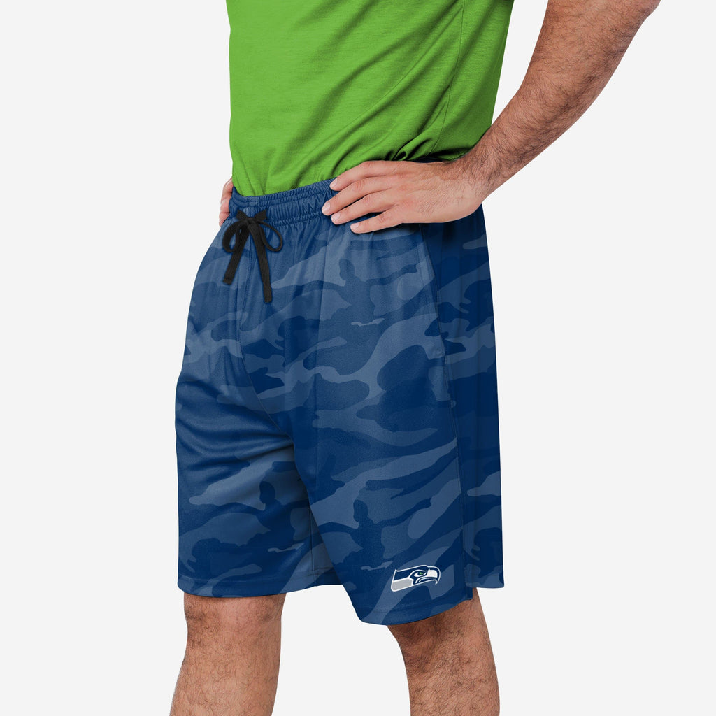 Seattle Seahawks Cool Camo Training Shorts FOCO S - FOCO.com