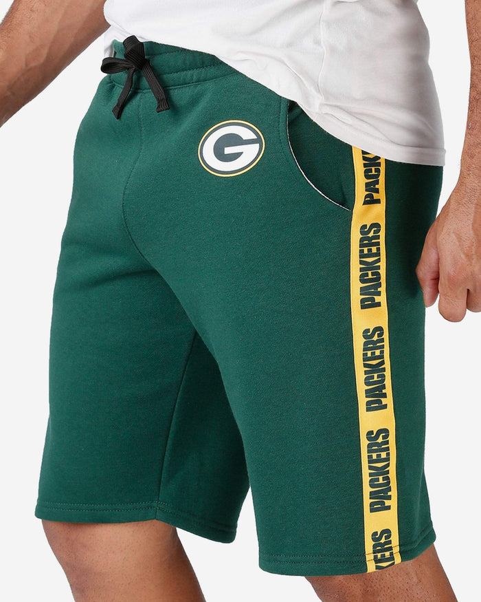 Green Bay Packers Lazy Lounge Fleece Shorts FOCO - FOCO.com