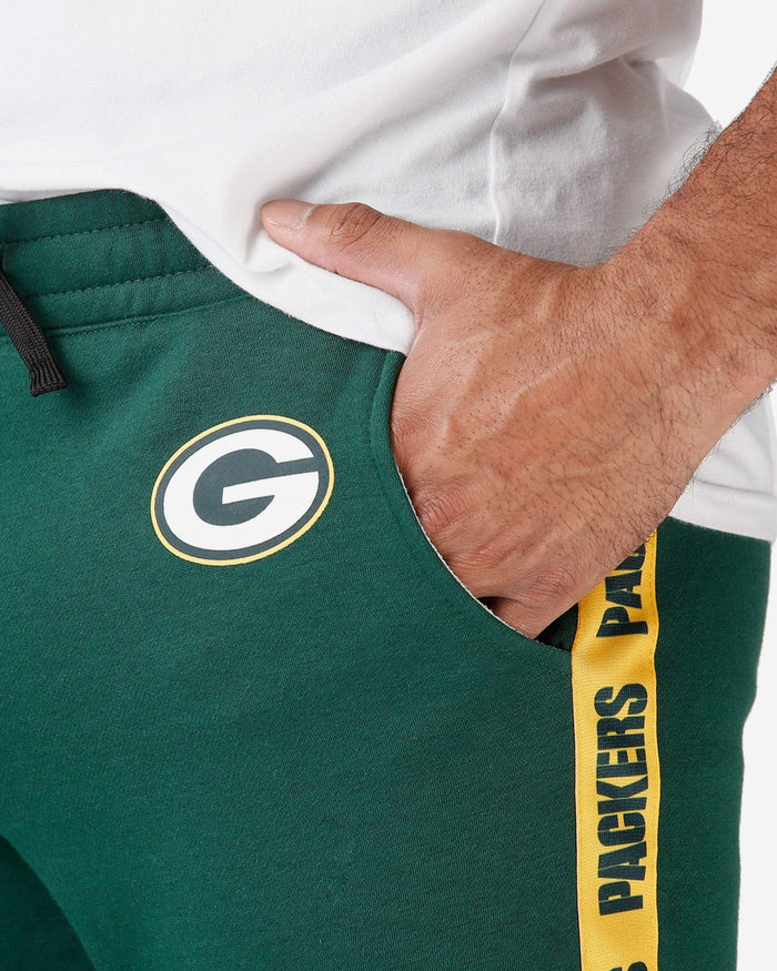 Green Bay Packers Lazy Lounge Fleece Shorts FOCO - FOCO.com