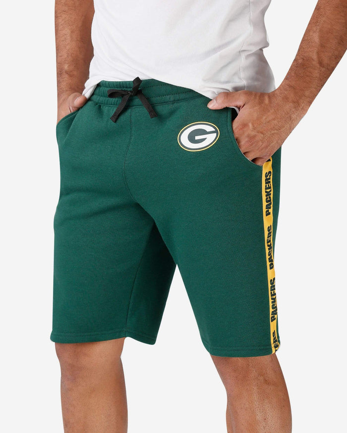 Green Bay Packers Lazy Lounge Fleece Shorts FOCO S - FOCO.com