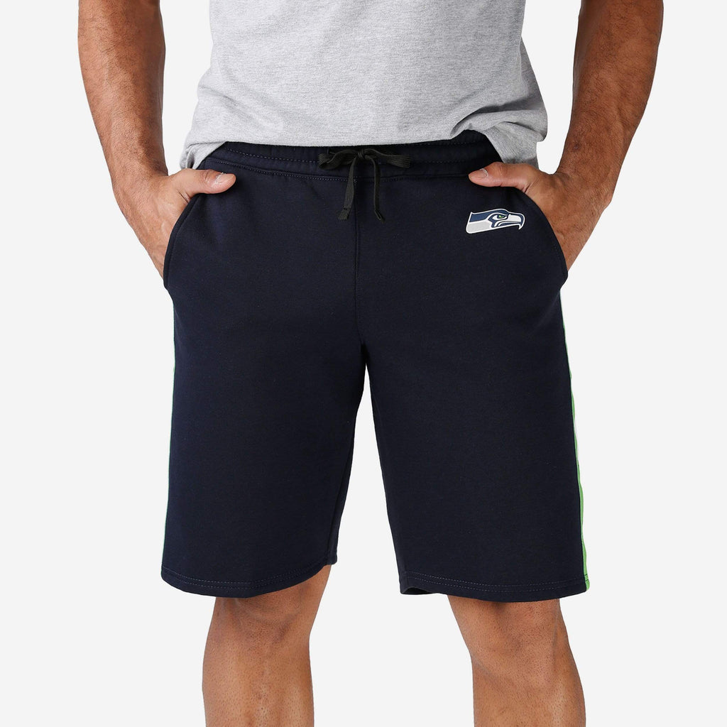 Seattle Seahawks Lazy Lounge Fleece Shorts FOCO S - FOCO.com