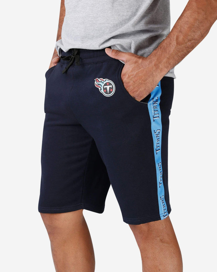 Tennessee Titans Lazy Lounge Fleece Shorts FOCO S - FOCO.com