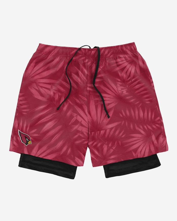 Arizona Cardinals Floral Black Liner Shorts FOCO - FOCO.com