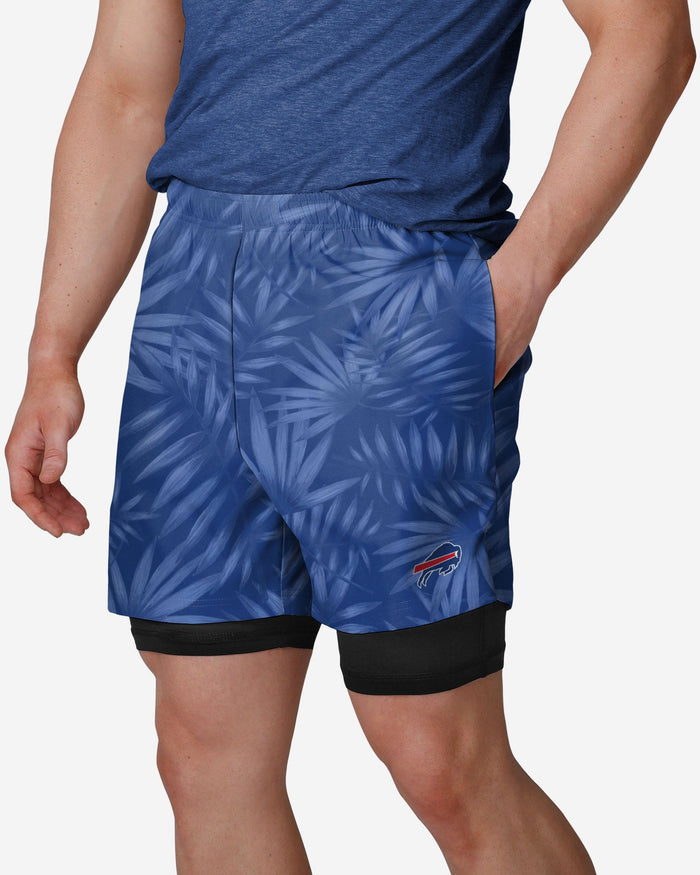 Buffalo Bills Floral Black Liner Shorts FOCO S - FOCO.com