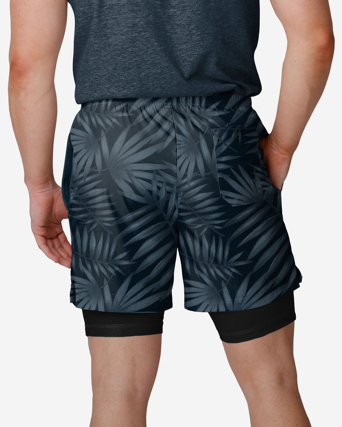 Chicago Bears Floral Black Liner Shorts FOCO - FOCO.com